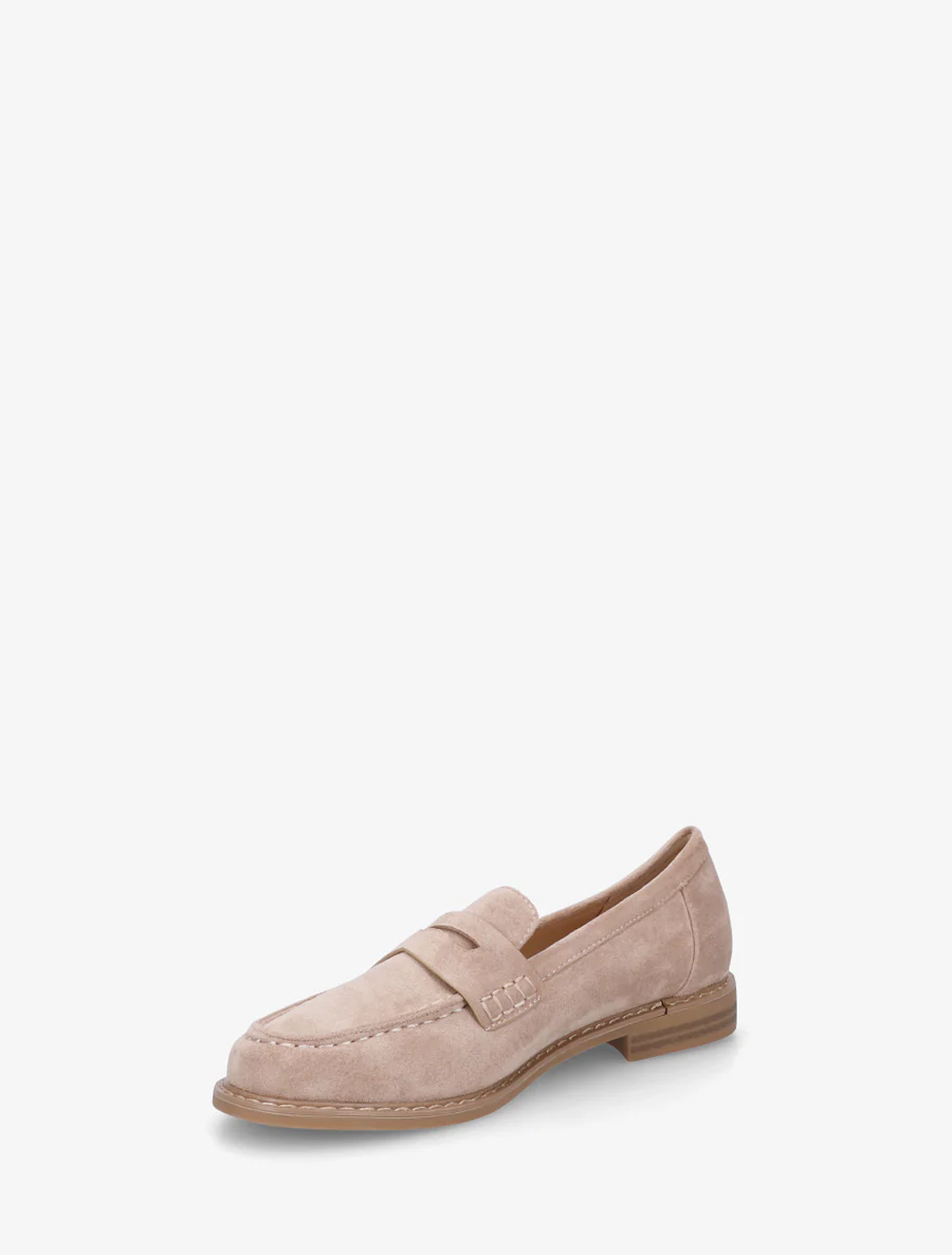 Mocassins basiques en suédine - Taupe - Image 3