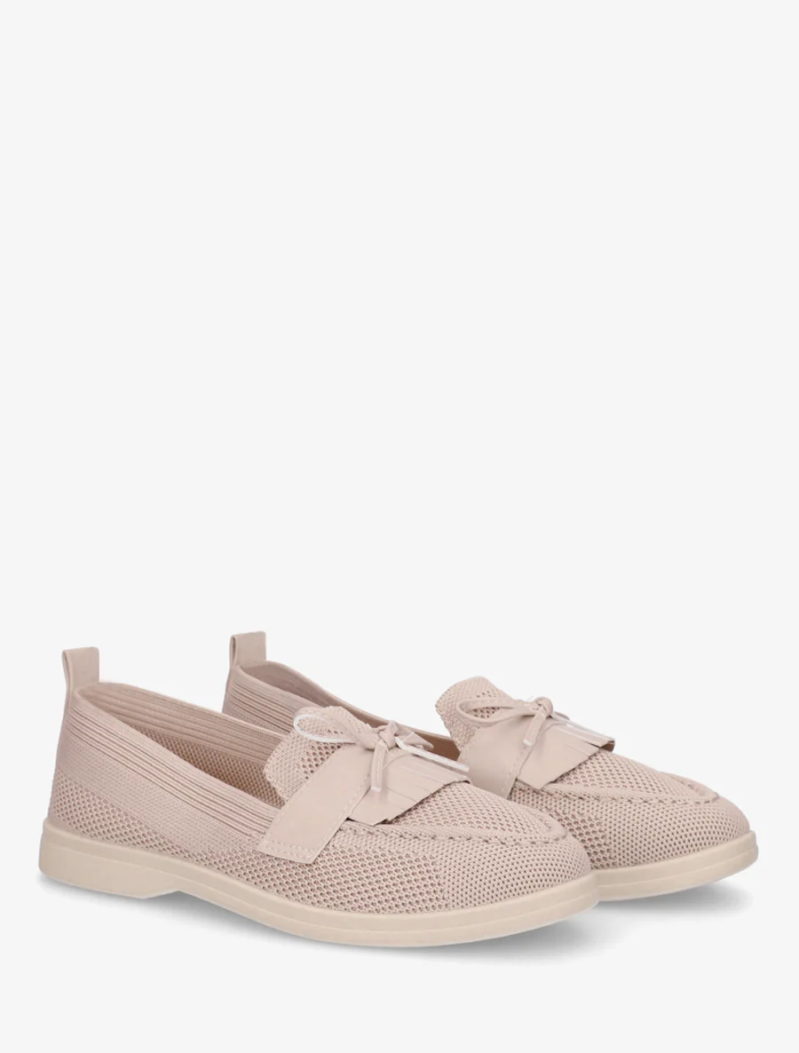 Mocassins en maille à nœud - Taupe - Image 4