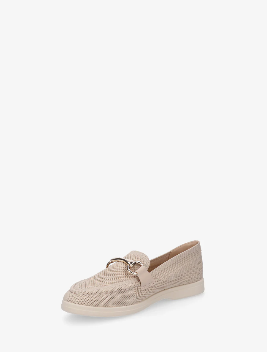 Mocassins en mesh à boucle décorative - Taupe - Image 3