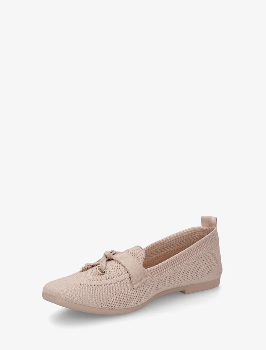 Mocassins en tissu à bijoux - Taupe - Image 3