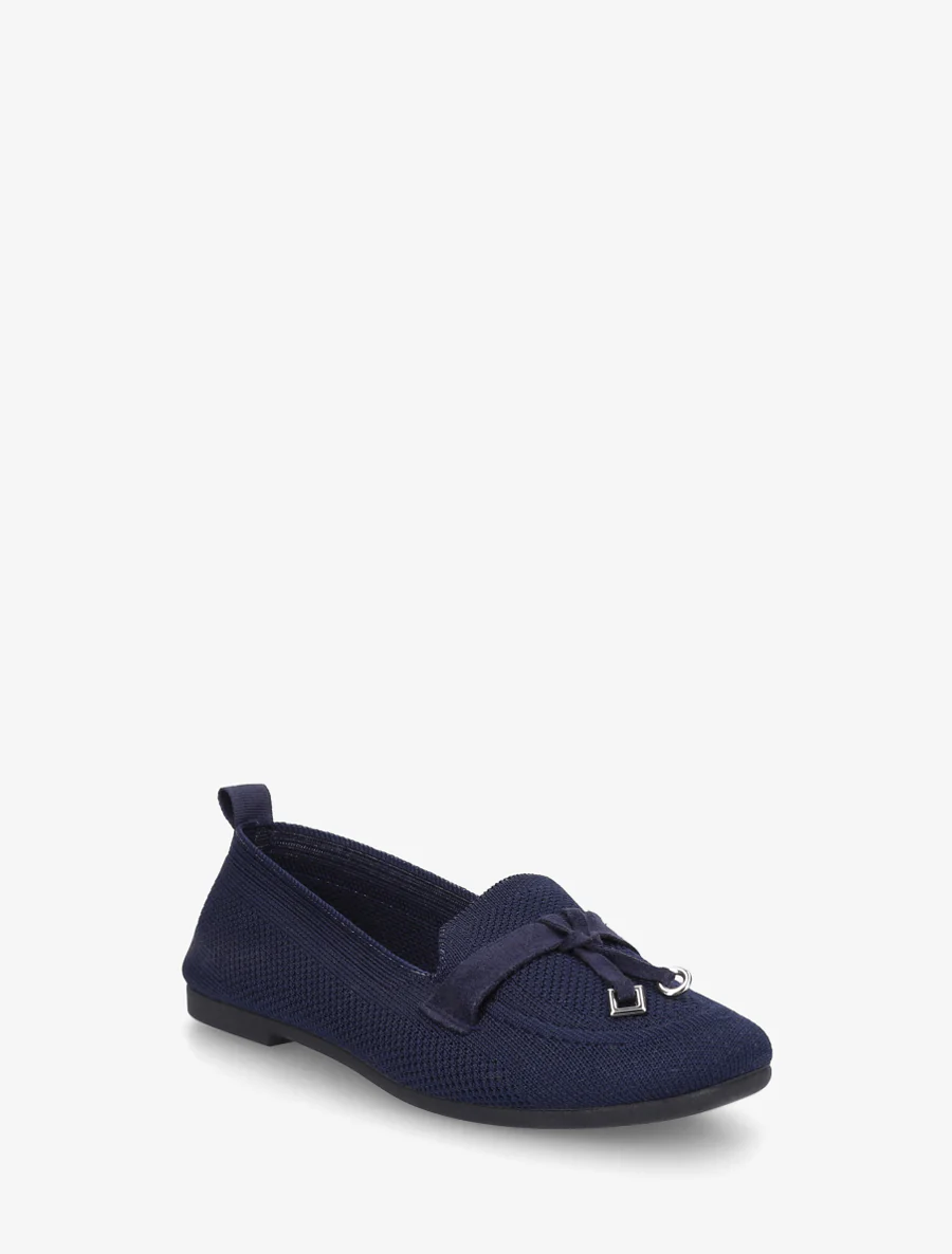 Mocassins en tissu à bijoux - Marine - Image 2