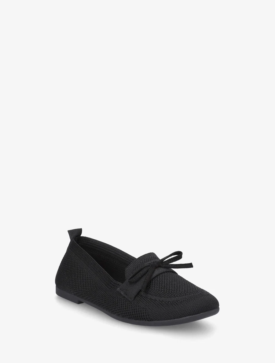 Mocassins en tissu à noeud - Noir - Image 2