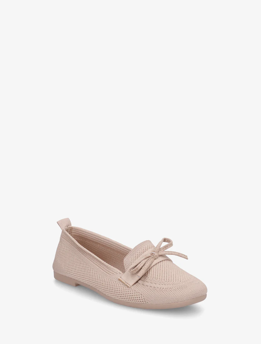 Mocassins en tissu à noeud - Taupe - Image 2