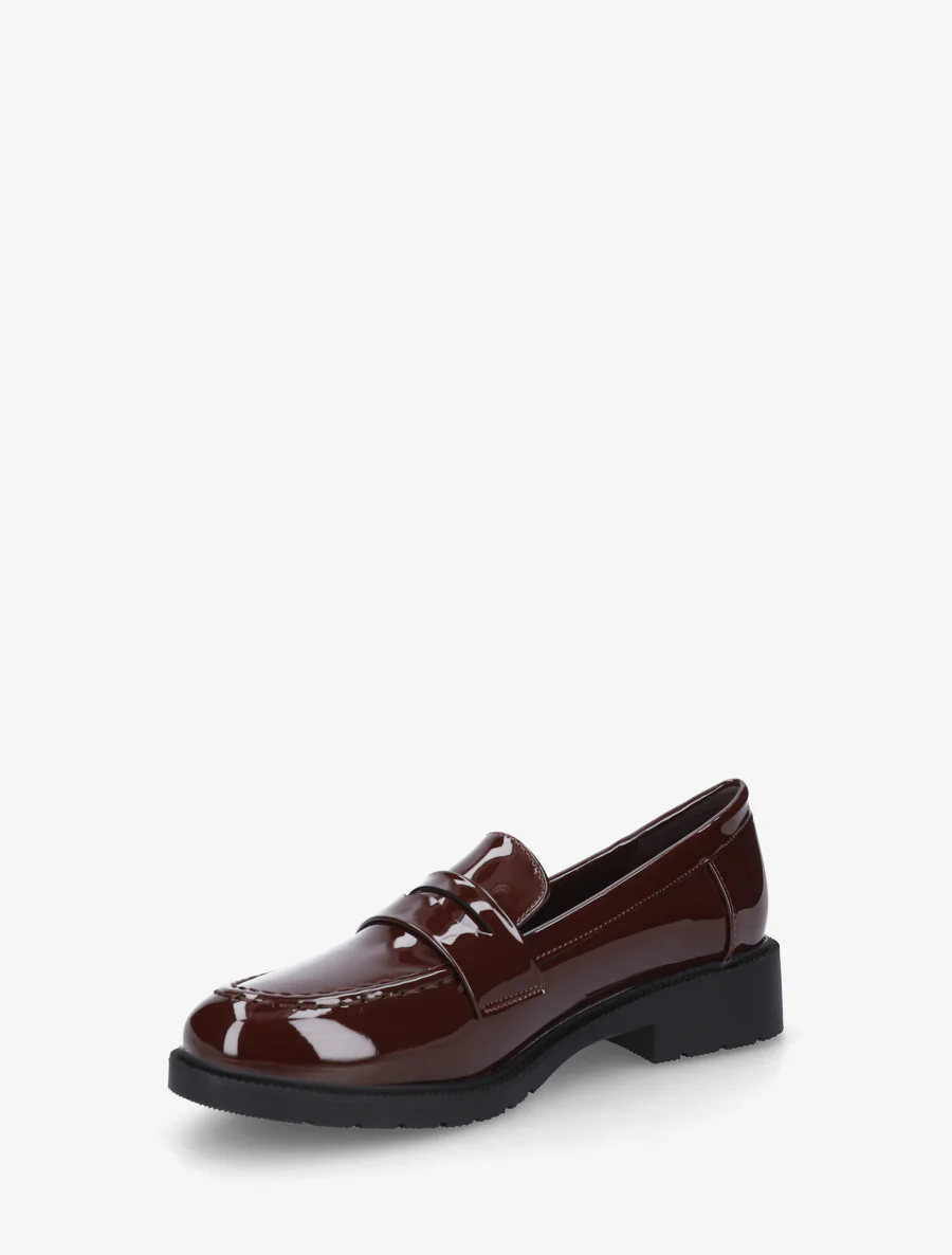 Mocassins vernis en simili - Marron - Image 3