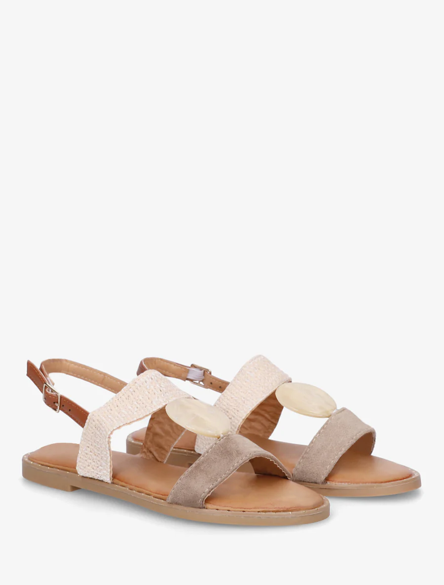 Nu-pieds à bijou rond - Taupe - Image 4