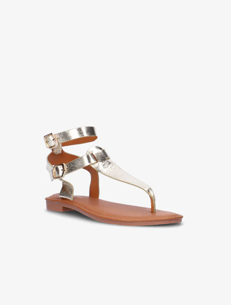 Nu-pieds à double brides - or - Image 2