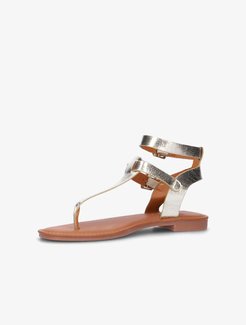 Nu-pieds à double brides - or - Image 3