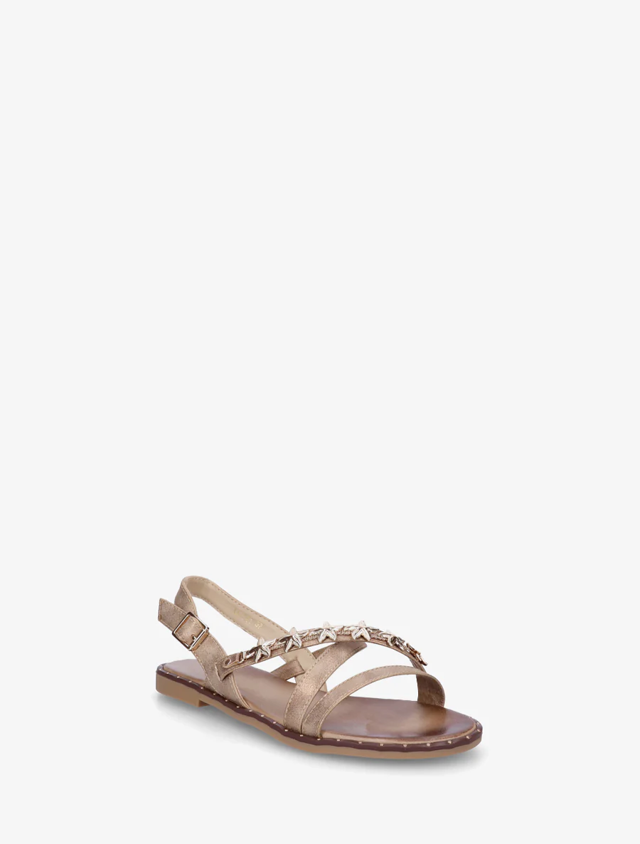 Nu-pieds cloutés à bijoux étoiles de mer - Taupe - Image 2