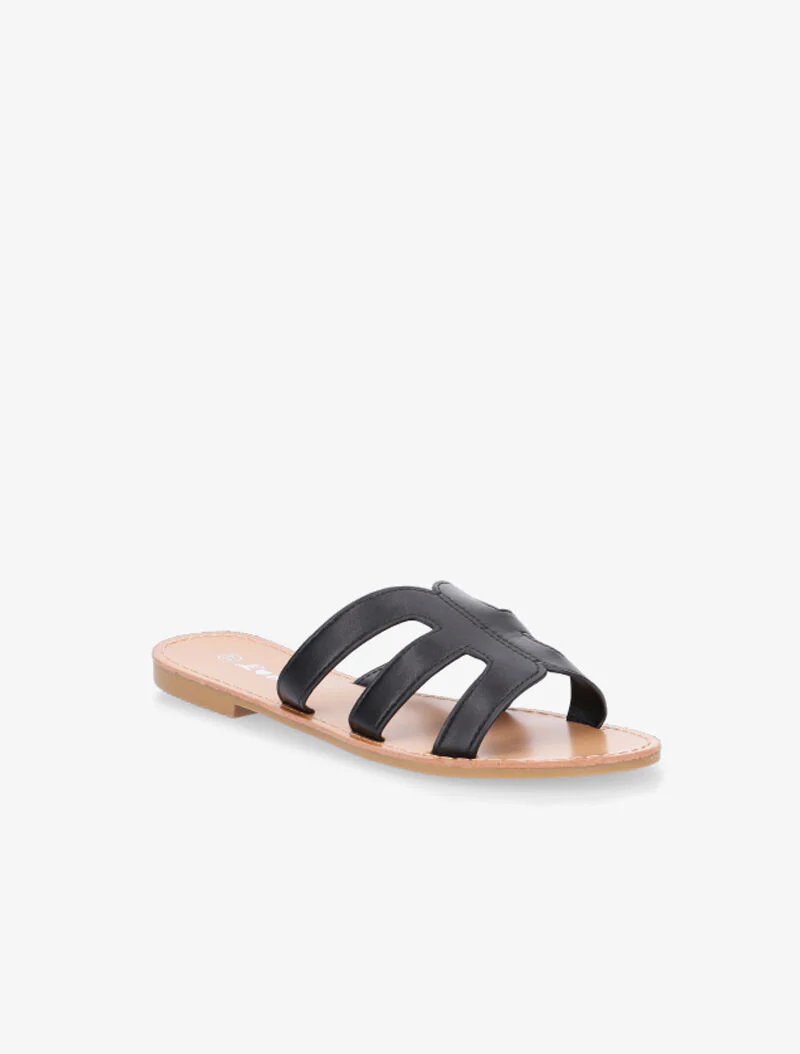 Nu-pieds style spartiates - noir - Image 2