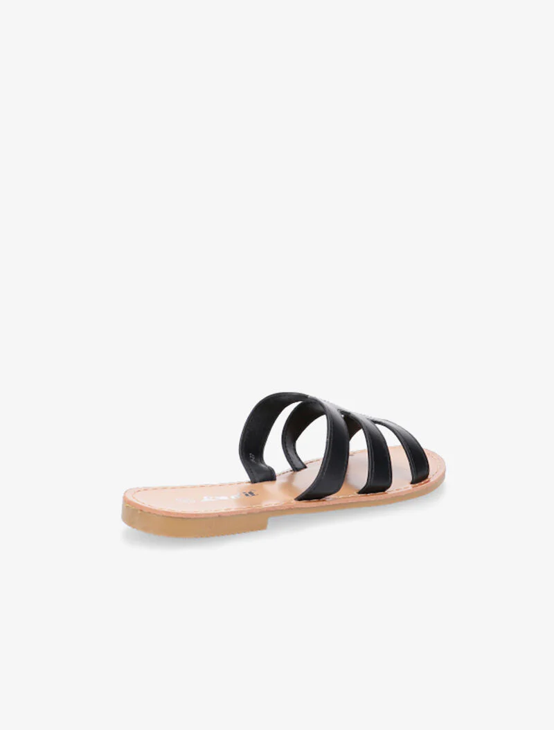 Nu-pieds style spartiates - noir - Image 4