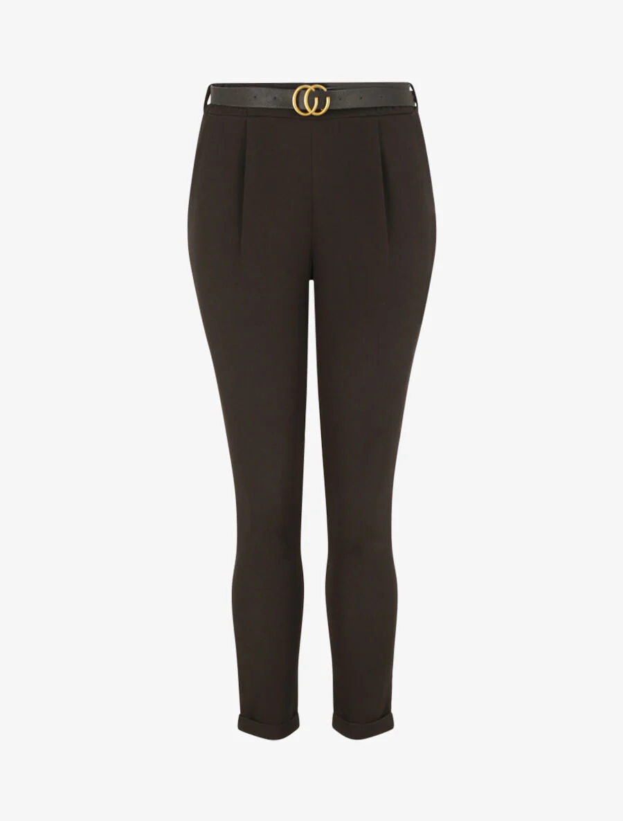 Pantalon 7/8 à pince - Noir