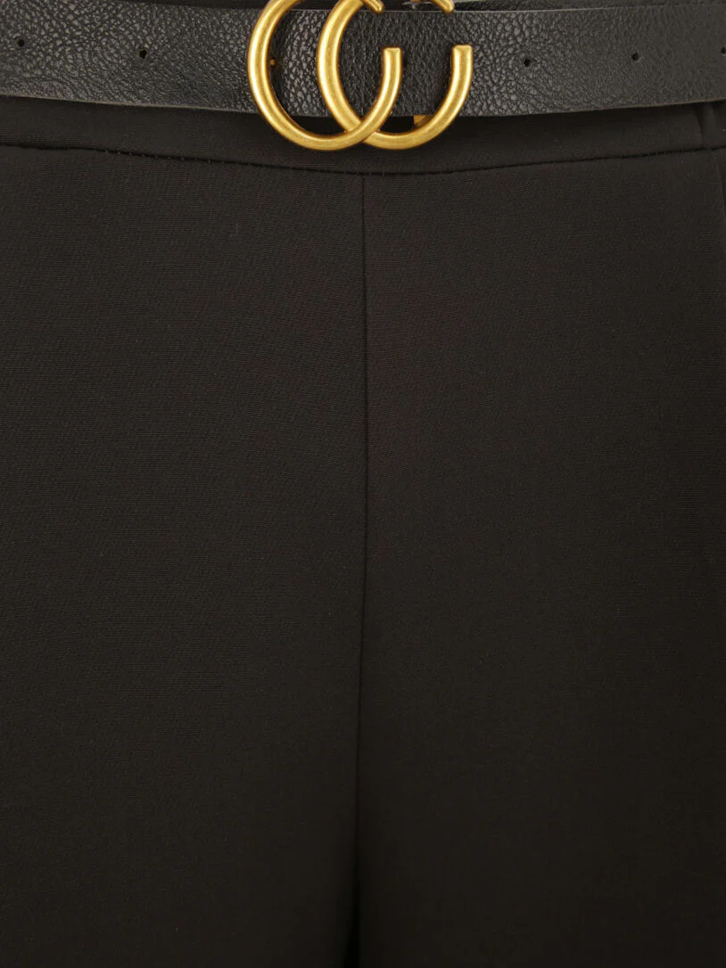 Pantalon 7/8 à pince - Noir - Image 3