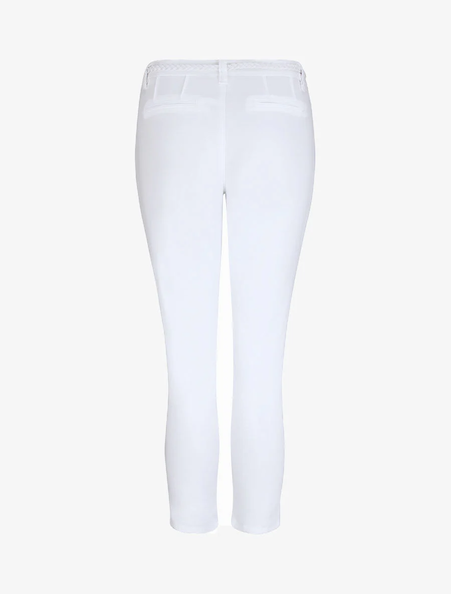 Pantalon 7/8 à revers - Blanc - Image 2