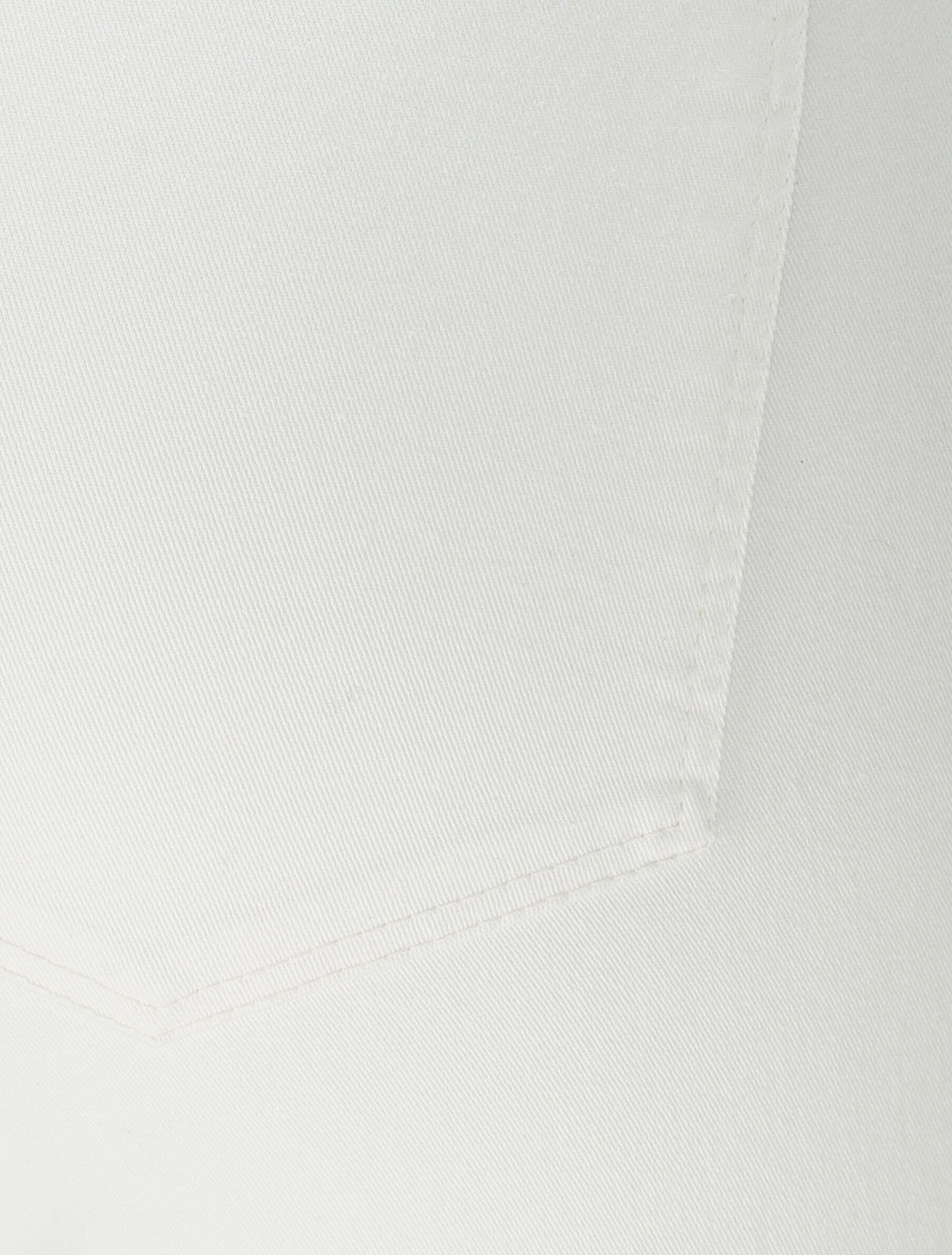 Pantalon 7/8 ample à taille haute - Écru - Image 3