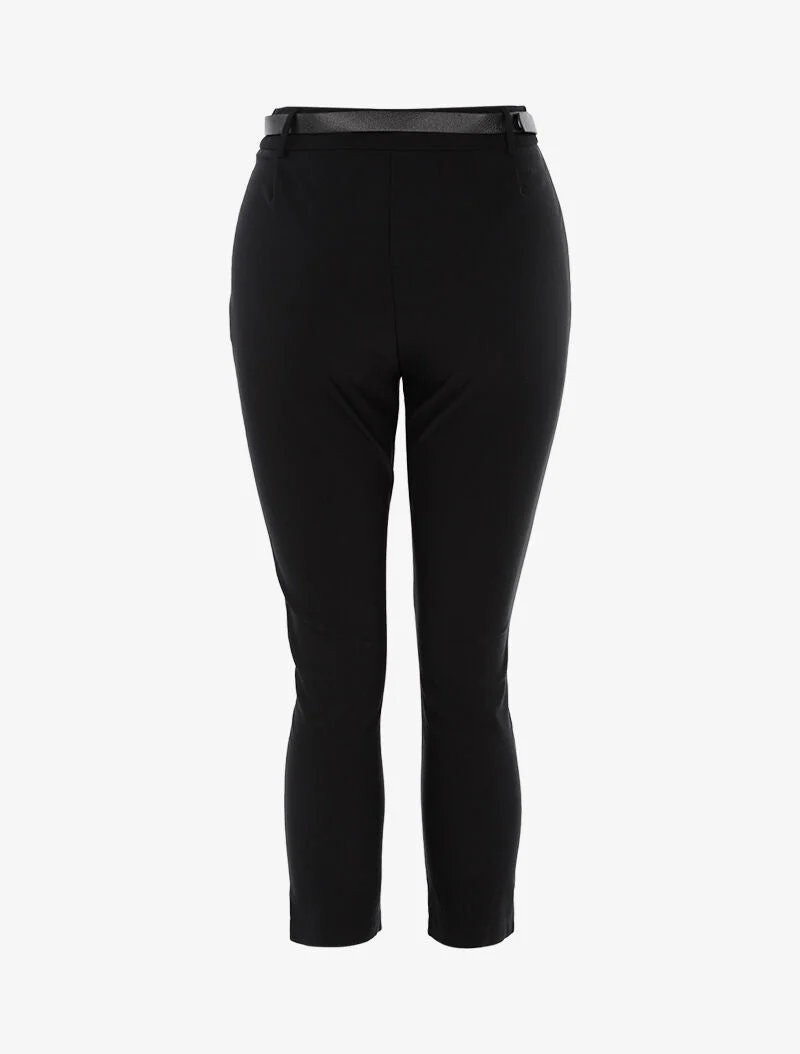 Pantalon 7/8 uni - noir - Image 2
