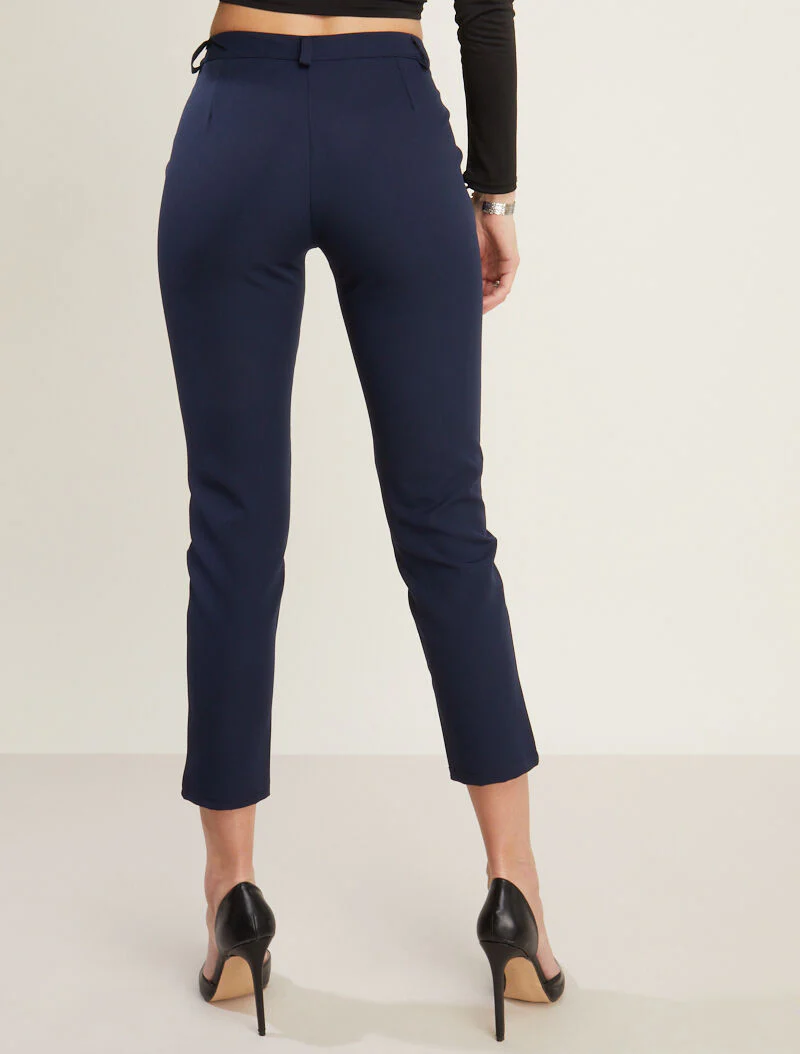 Pantalon 7/8 uni - marine - Image 2