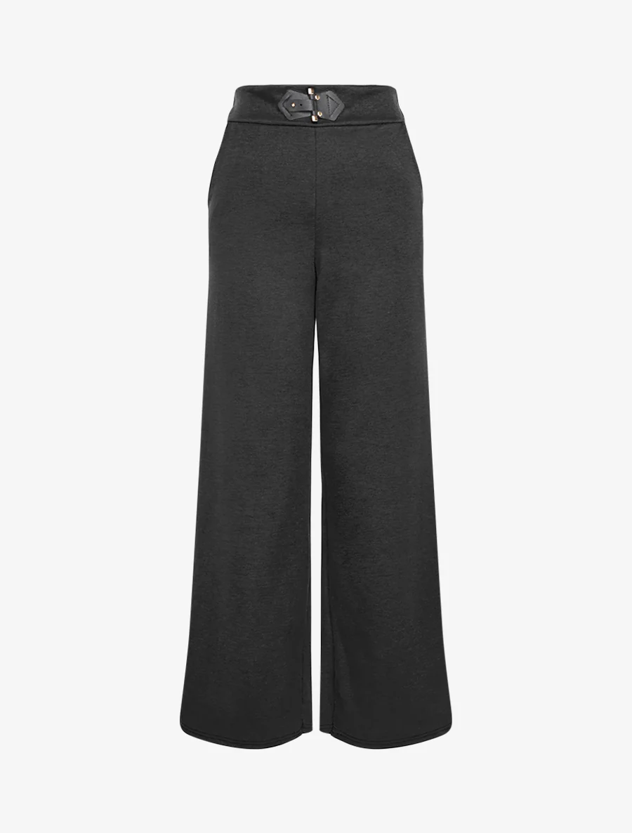 Pantalon à empiècement stylisé - Noir