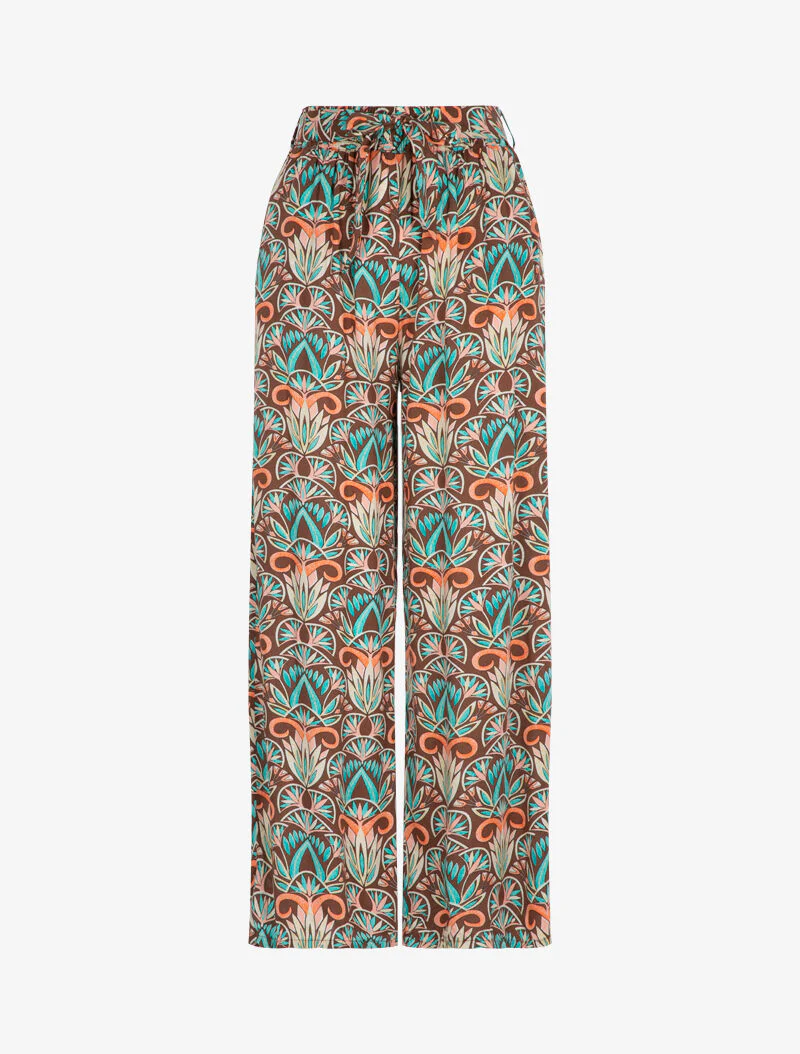 Pantalon à imprimés graphiques - marron - Image 2