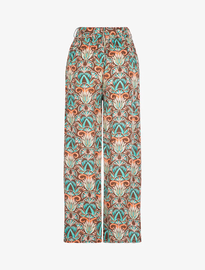 Pantalon à imprimés graphiques - marron - Image 3