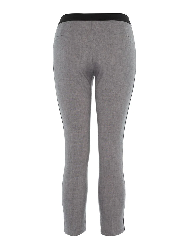 Pantalon à lignes sport - gris - Image 2