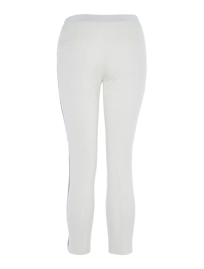 Pantalon à lignes sport - ecru - Image 2