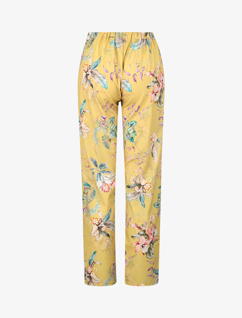 Pantalon ajouré à imprimés - Jaune - Image 2