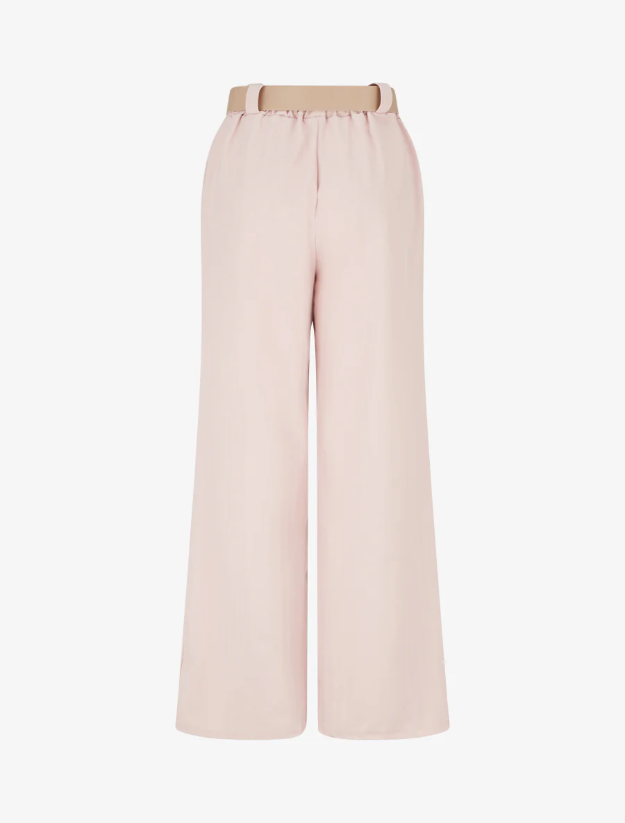 Pantalon ample à motif rayé - Rose - Image 2