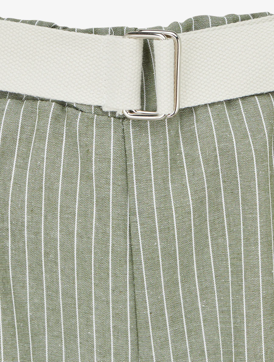 Pantalon ample à rayures - Kaki - Image 3
