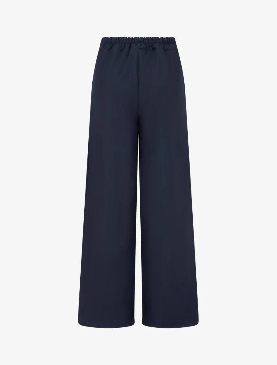 Pantalon ample à sangle et boutons - Marine - Image 2