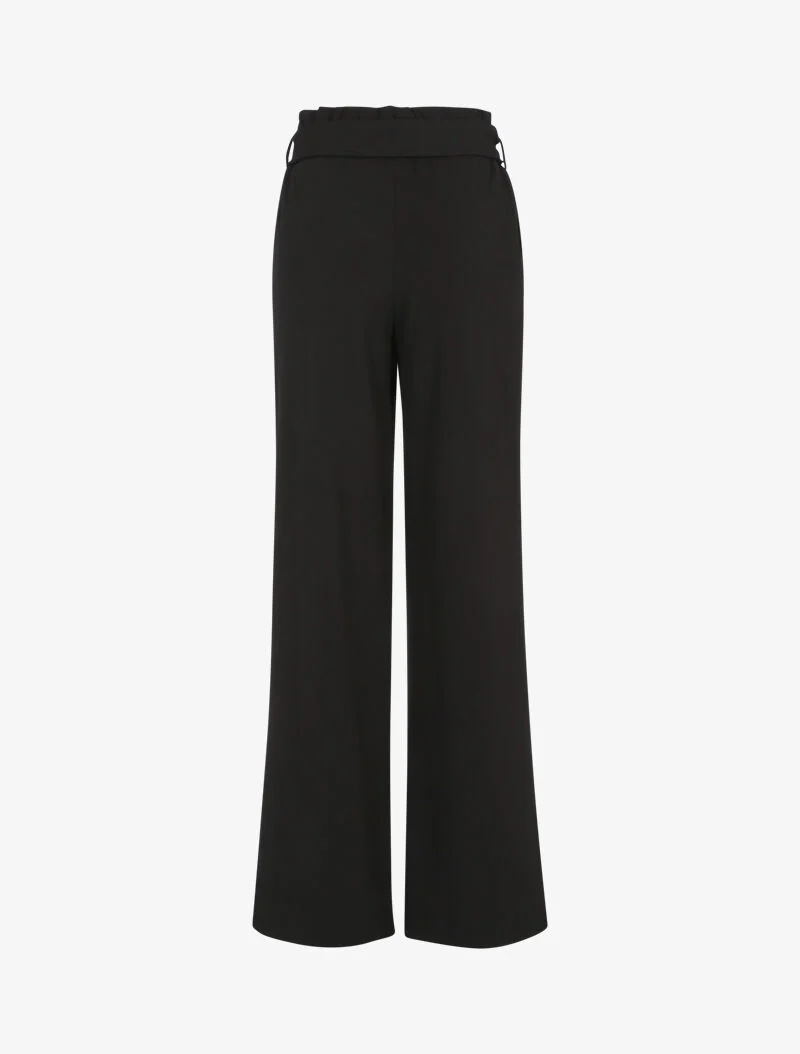 Pantalon ample à taille volantée - noir - Image 2
