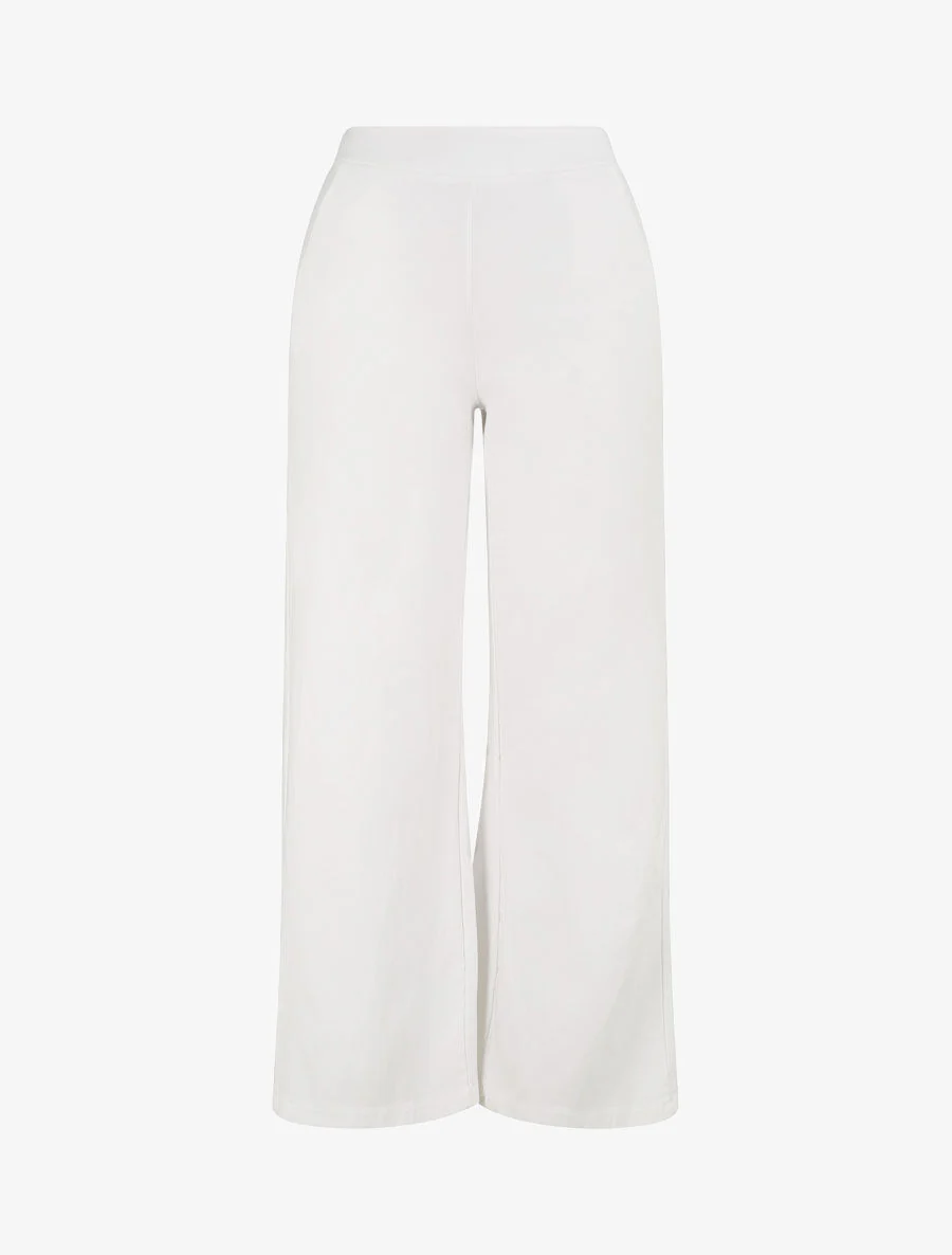 Pantalon ample coupe droite - Blanc