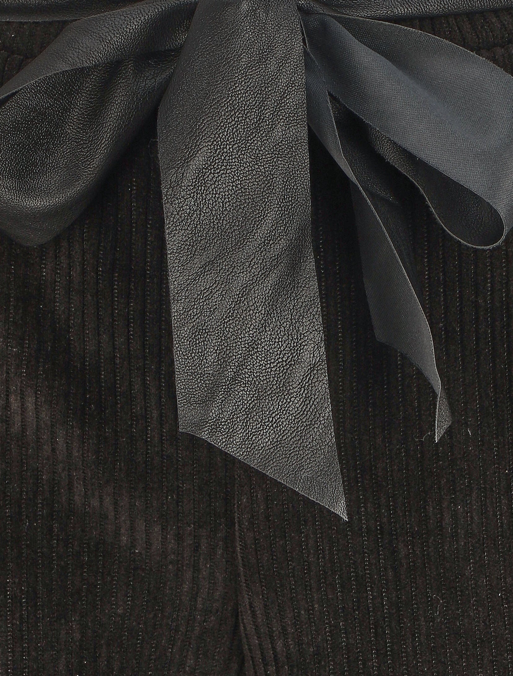 Pantalon ample en velours côtelé - Noir - Image 3