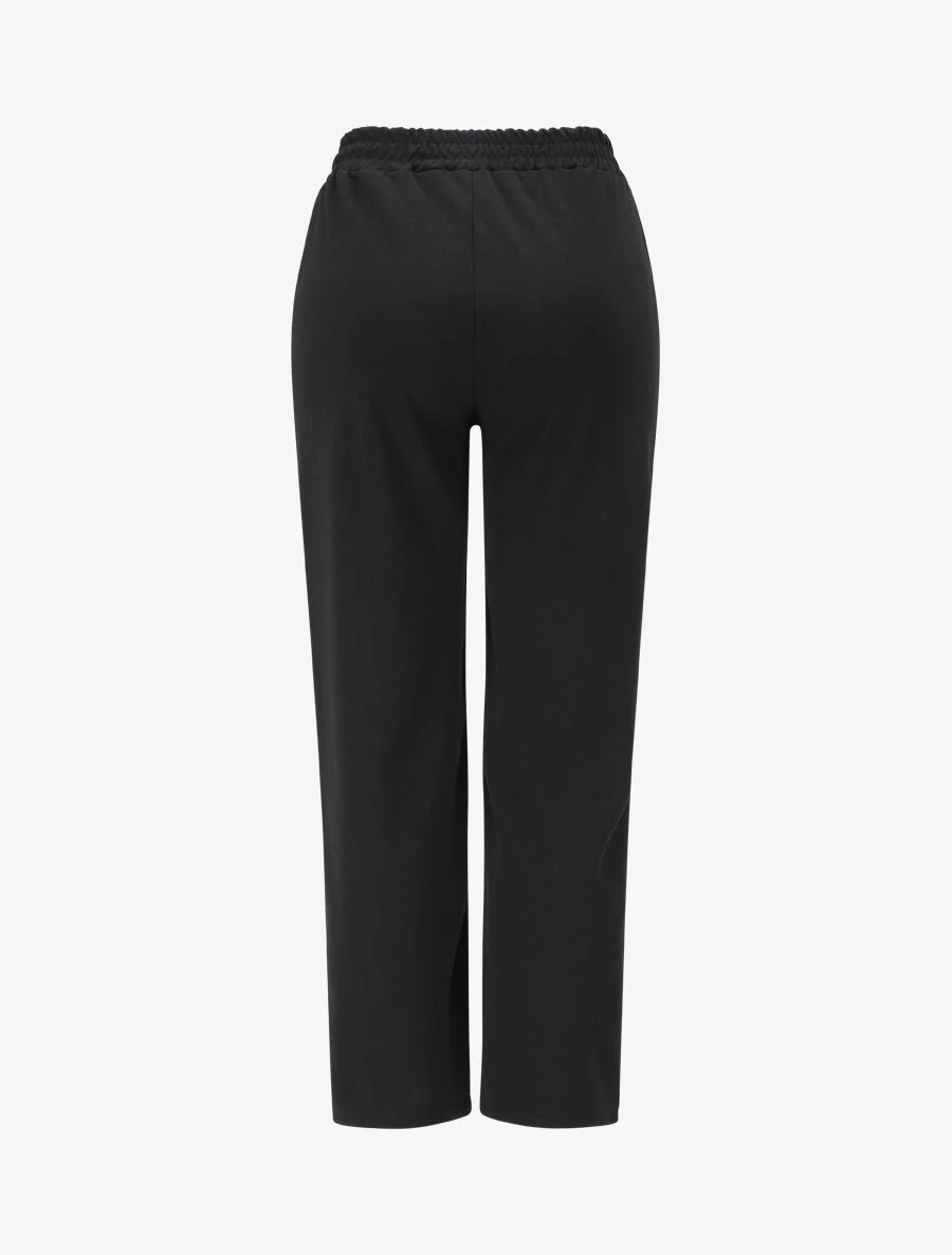 Pantalon ample taille à chaîne - Noir - Image 2