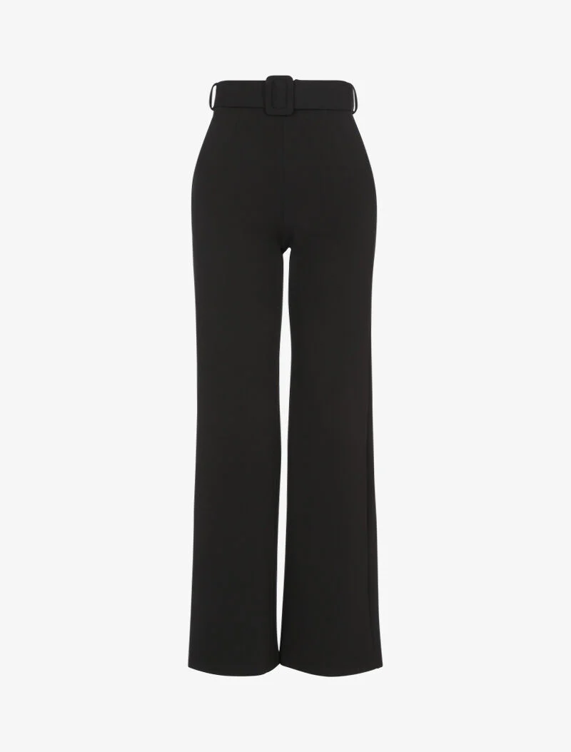 Pantalon ample uni - noir