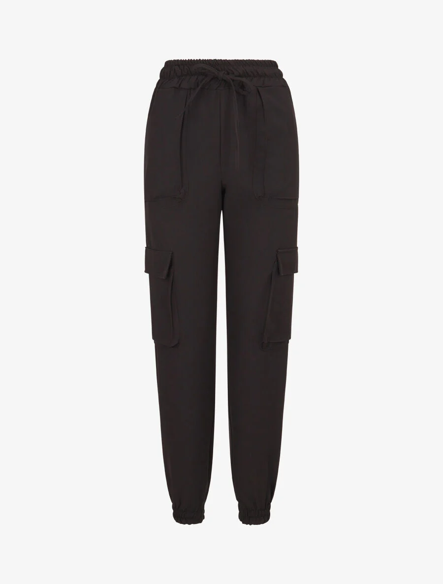 Pantalon cargo uni - Noir