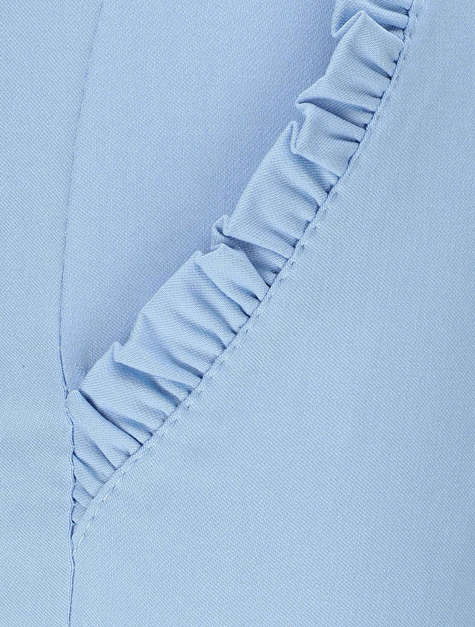 Pantalon chino droit à poches volantées - Bleu ciel - Image 3