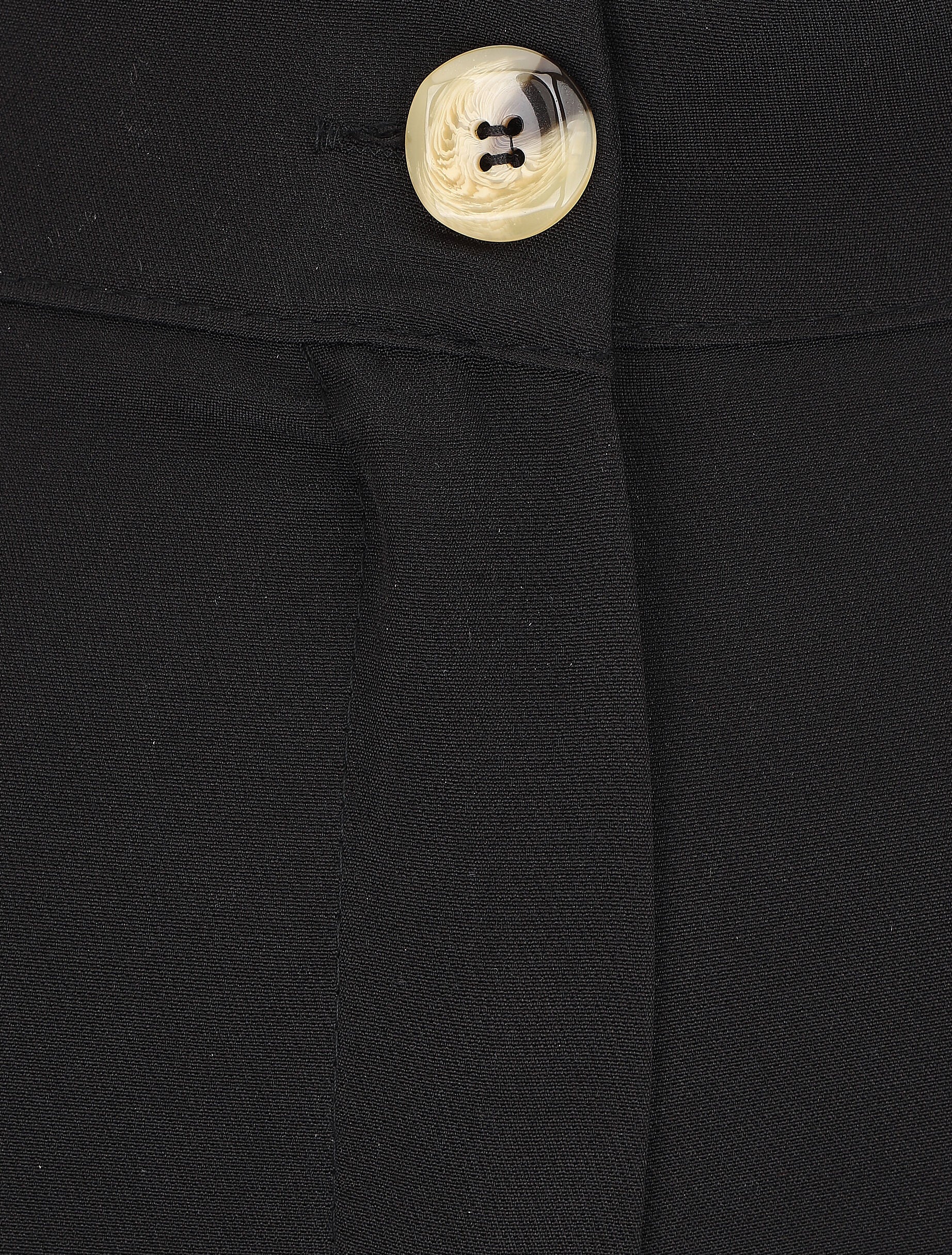 Pantalon classique à taille élastiquée - Noir - Image 3