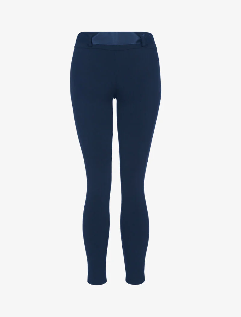 Pantalon coupe carotte uni - marine - Image 2