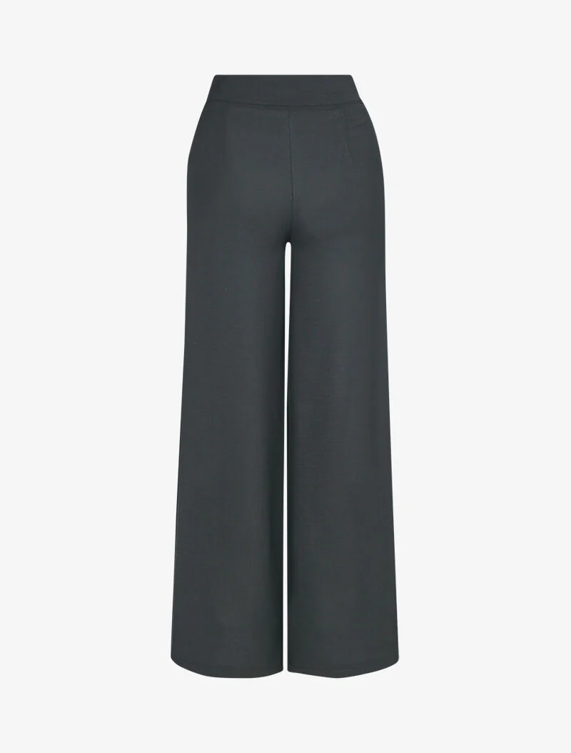 Pantalon coupe droite ample - noir - Image 2