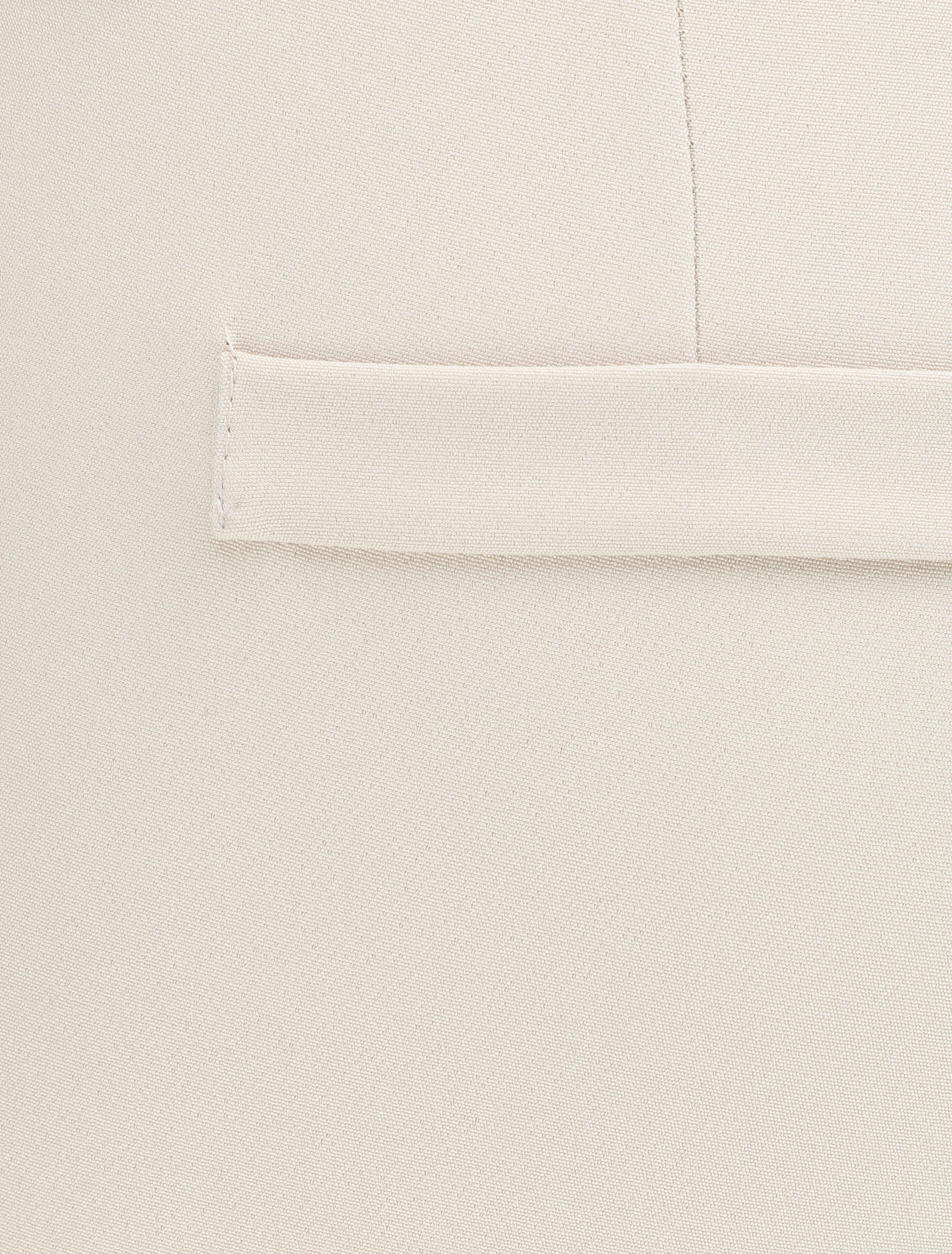 Pantalon droit à bords fendus - Beige - Image 3