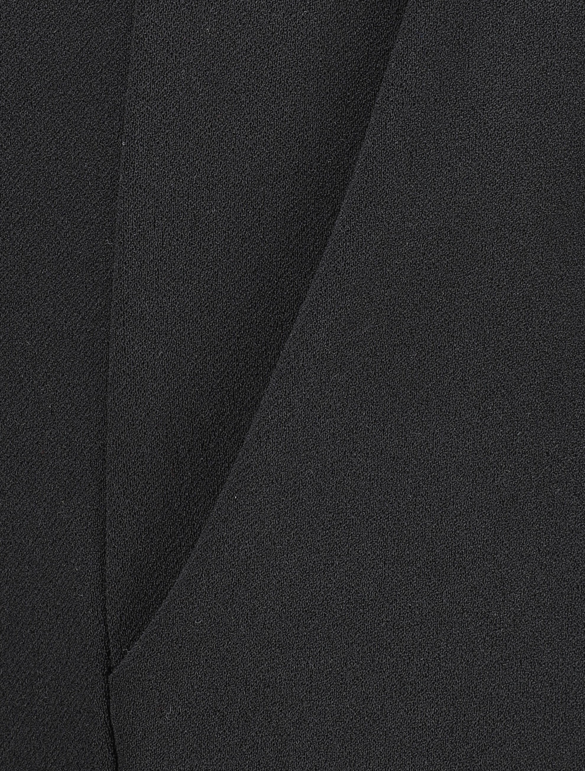 Pantalon droit à taille élastiquée - Noir - Image 3