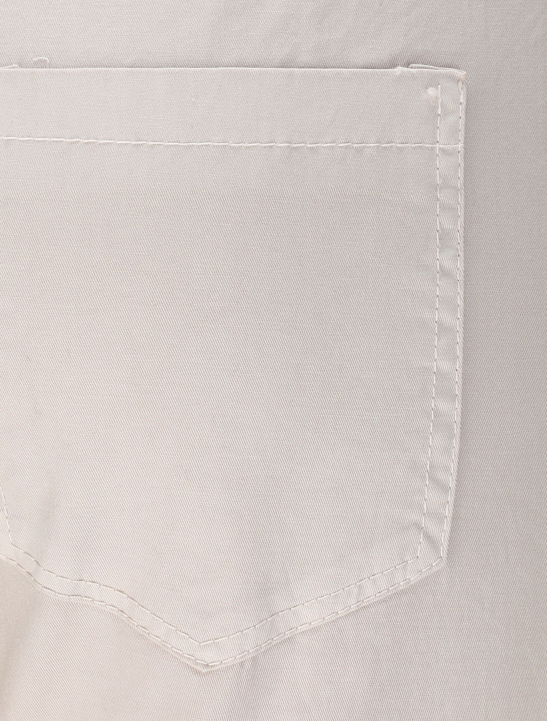 Pantalon droit à taille haute élastiquée - Beige - Image 3