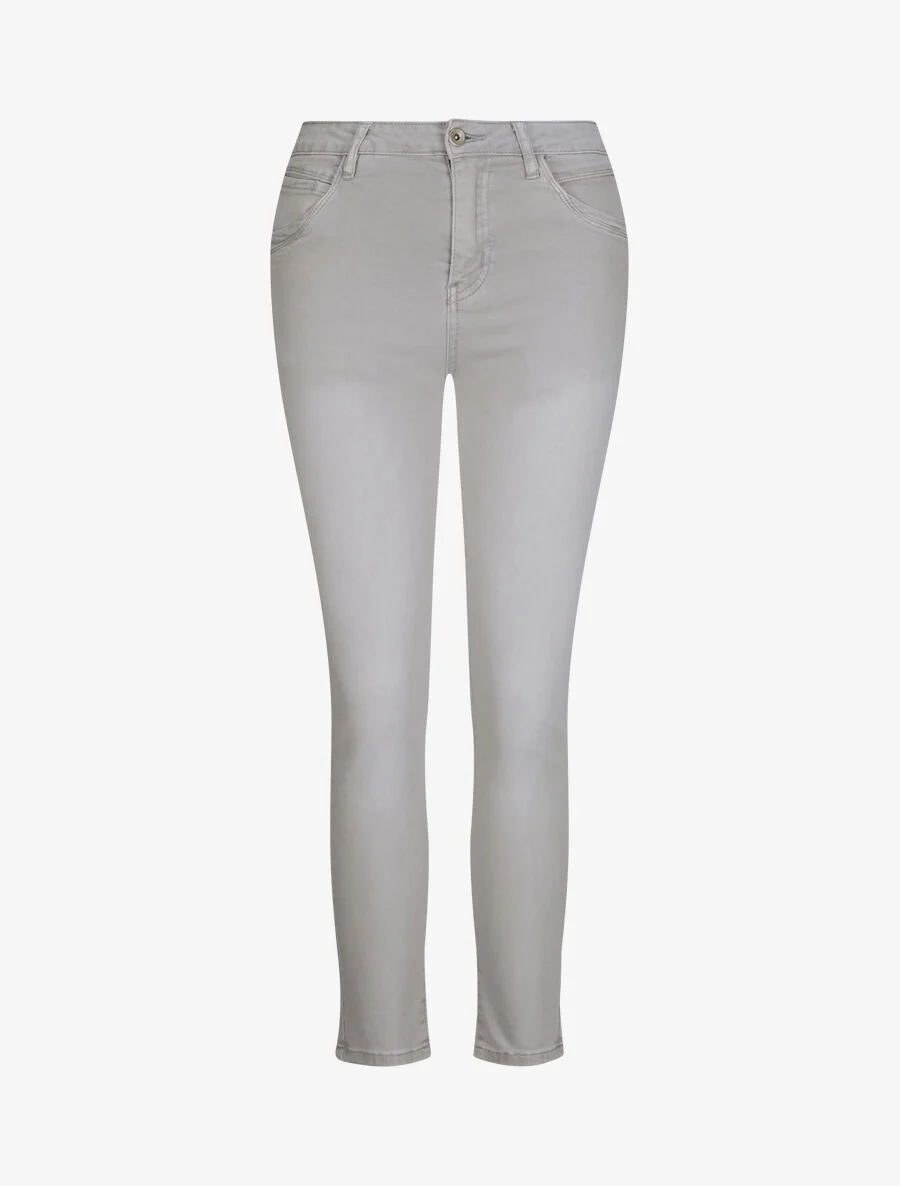 Pantalon droit uni - Gris