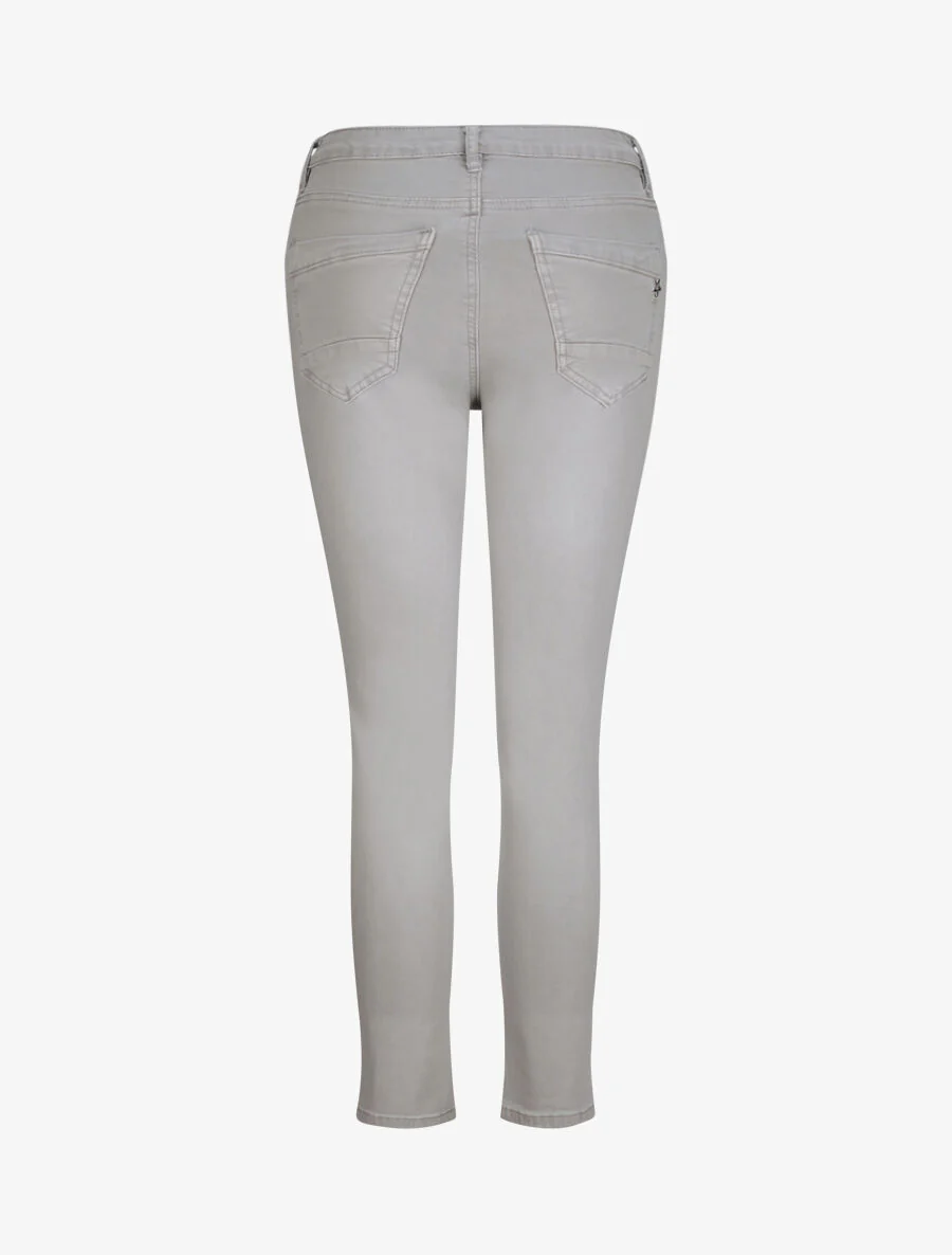 Pantalon droit uni - Gris - Image 2