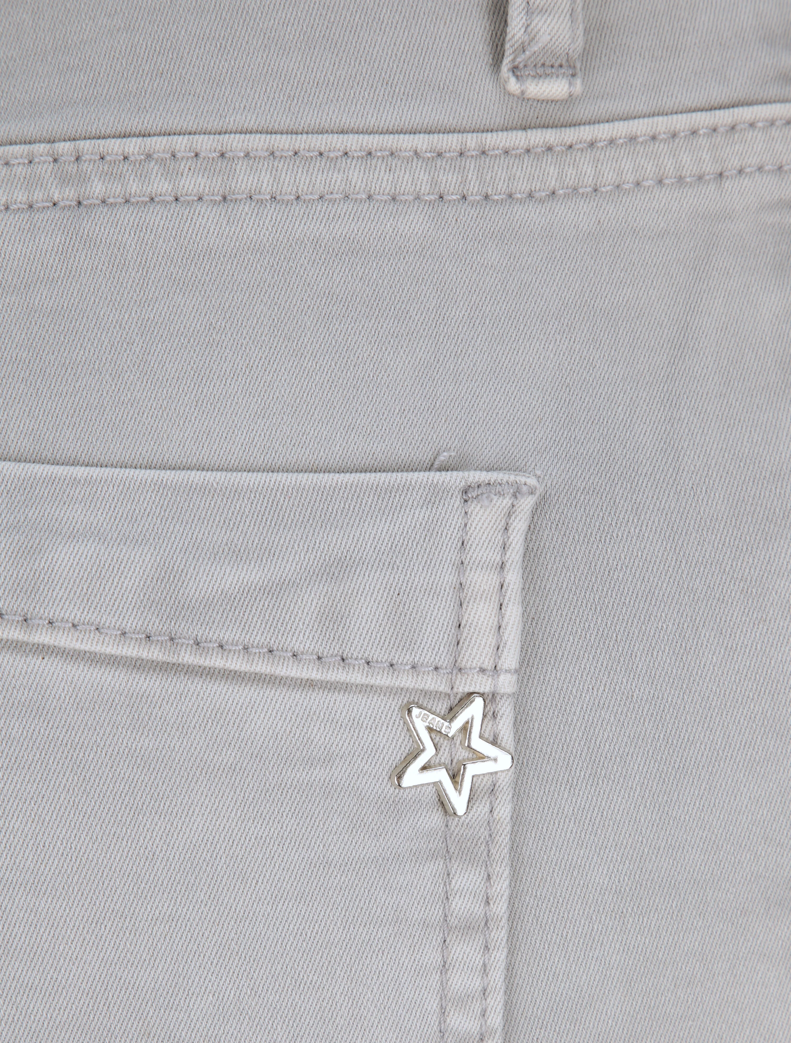 Pantalon droit uni - Gris - Image 3