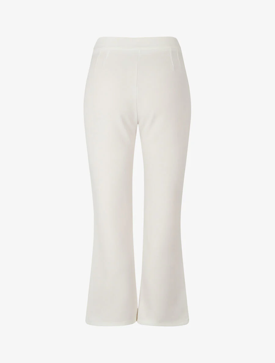 Pantalon droit uni - Blanc - Image 2