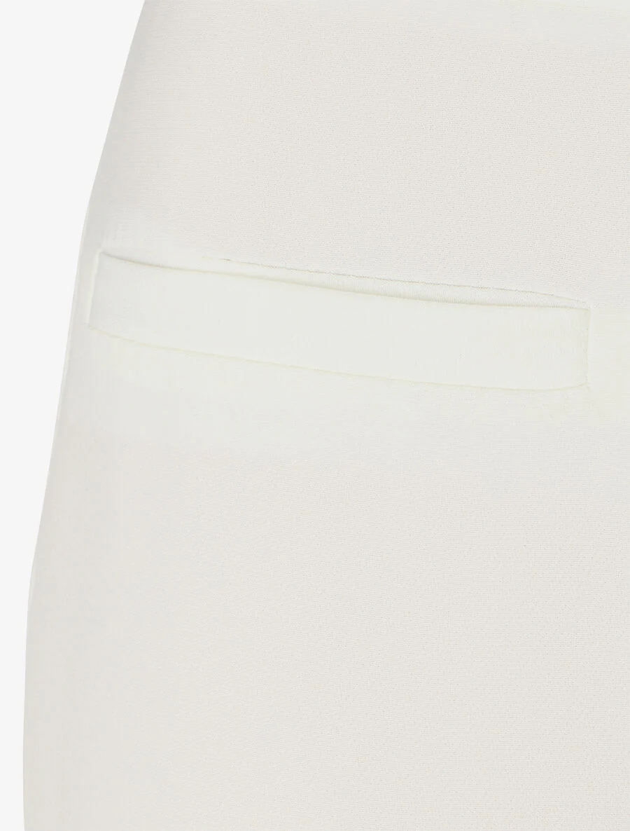 Pantalon droit uni - Blanc - Image 3