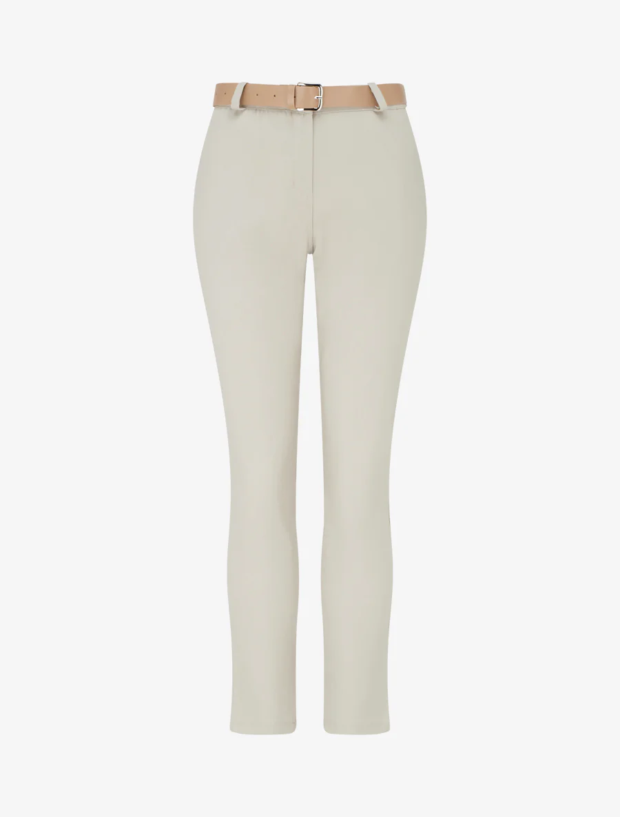 Pantalon droit uni - Beige