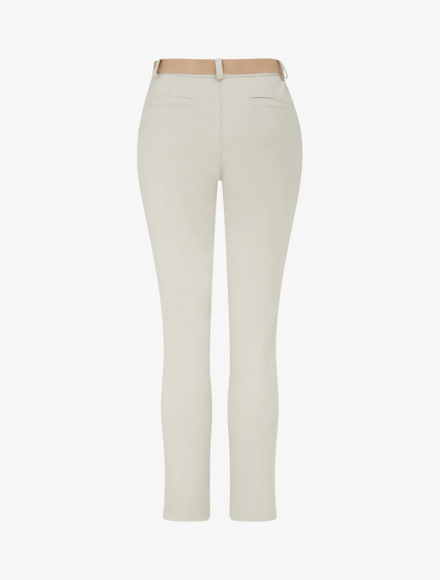 Pantalon droit uni - Beige - Image 2