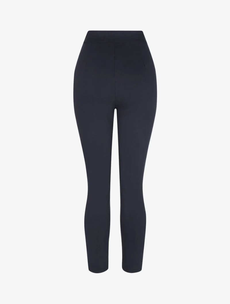 Pantalon empire à boutons décoratifs - Marine - Image 2